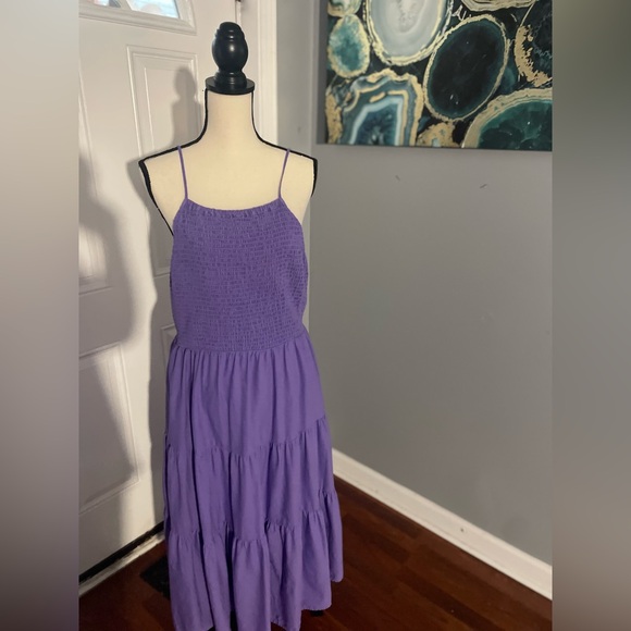 Universal Thread Maxi dress tiered (periwinkle) Size XL - Picture 4 of 9